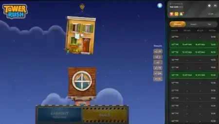 Tower rush башня с уровнями, варианты выбора, кнопка забрать