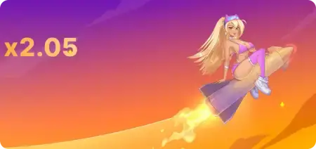 Интерфейс игра rocket queen 1win